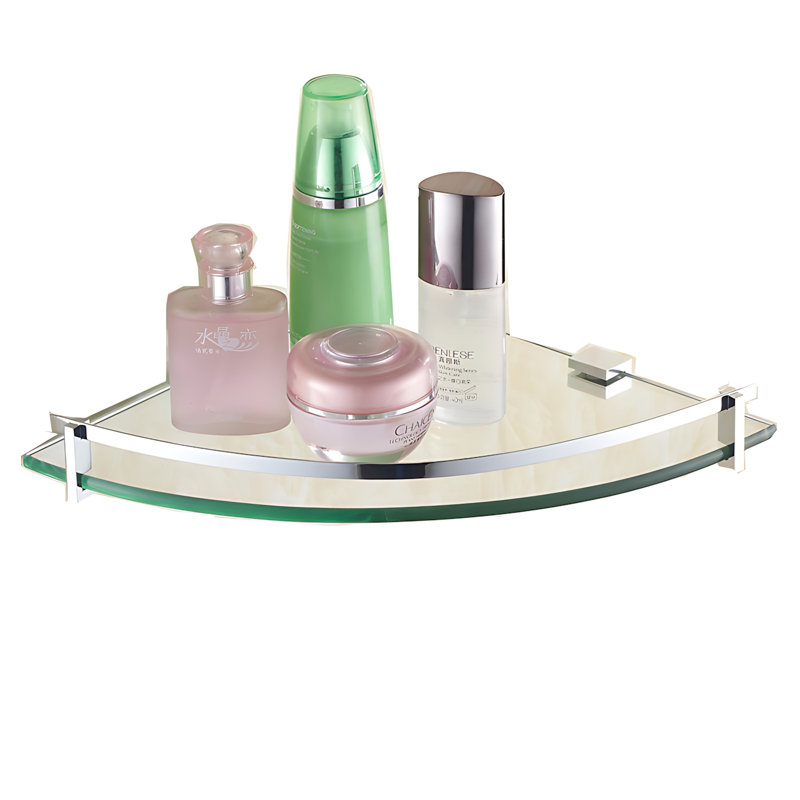 Support de coin en verre trempé pour douche de salle de bain, support de rangement mural
