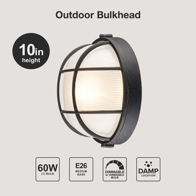 Mindi 1 - Bulb Outdoor Bulkhead Light