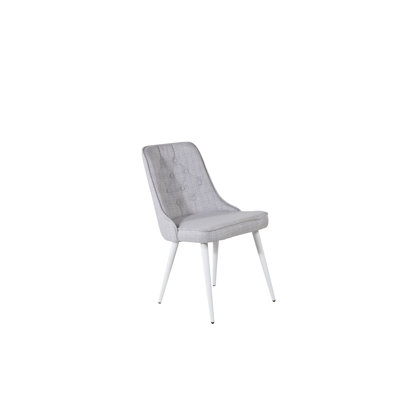 Anjail 49cm H Tufted Polyester Blend Upholstered Side Chair
