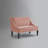 Ellen Swoop Arm Settee Bench With Nailhead Trim For Entryway-1625762411