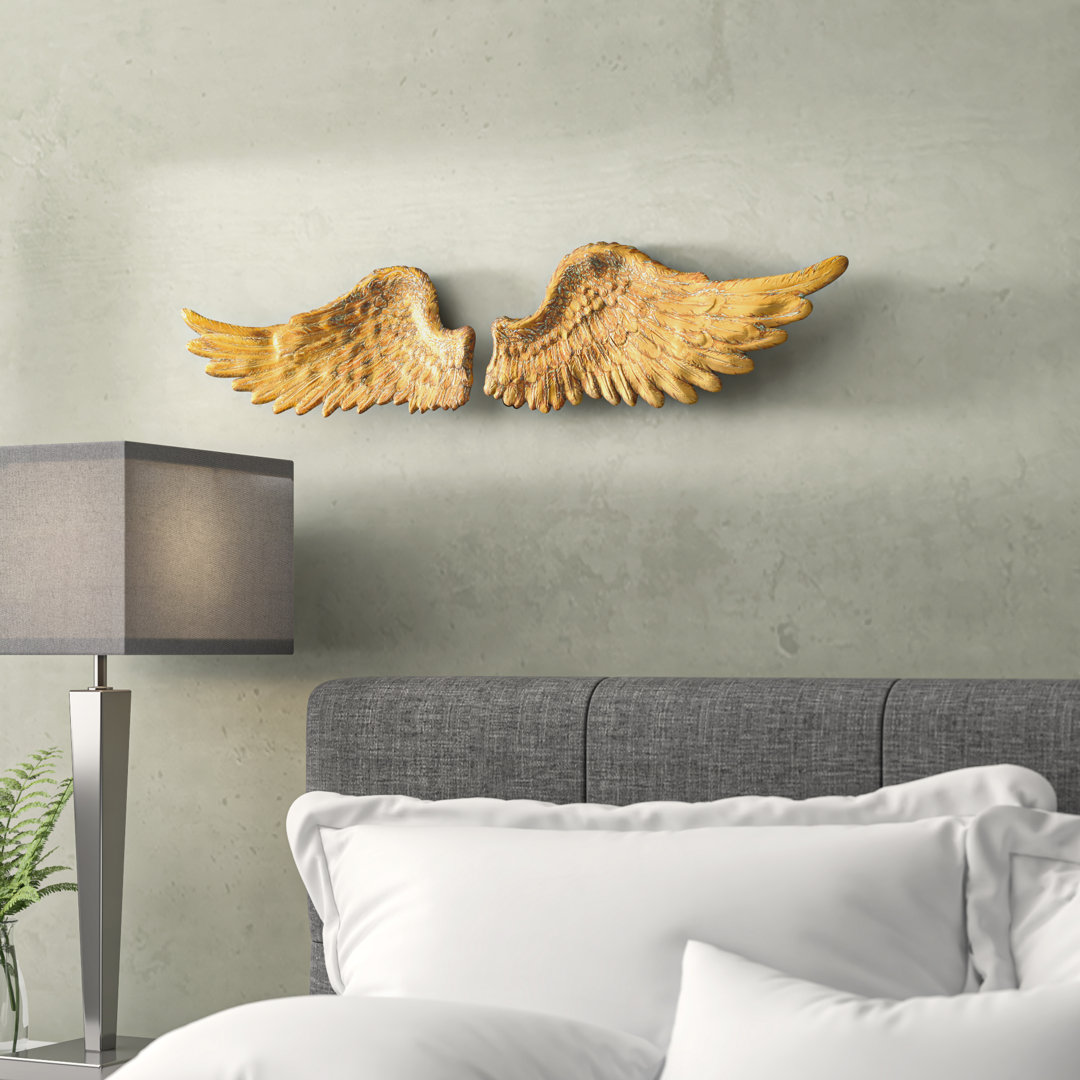 2 Piece Angel Wings Wall Décor Set