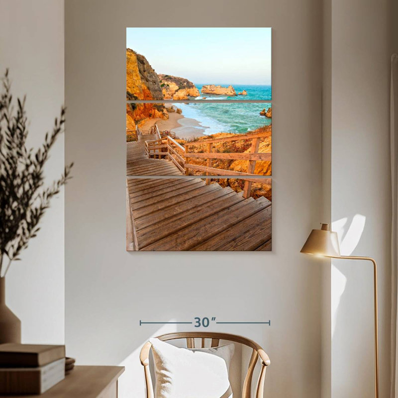 Lilie, Praia, Dona Ana, escalier de plage, H 65 po x l 42 po