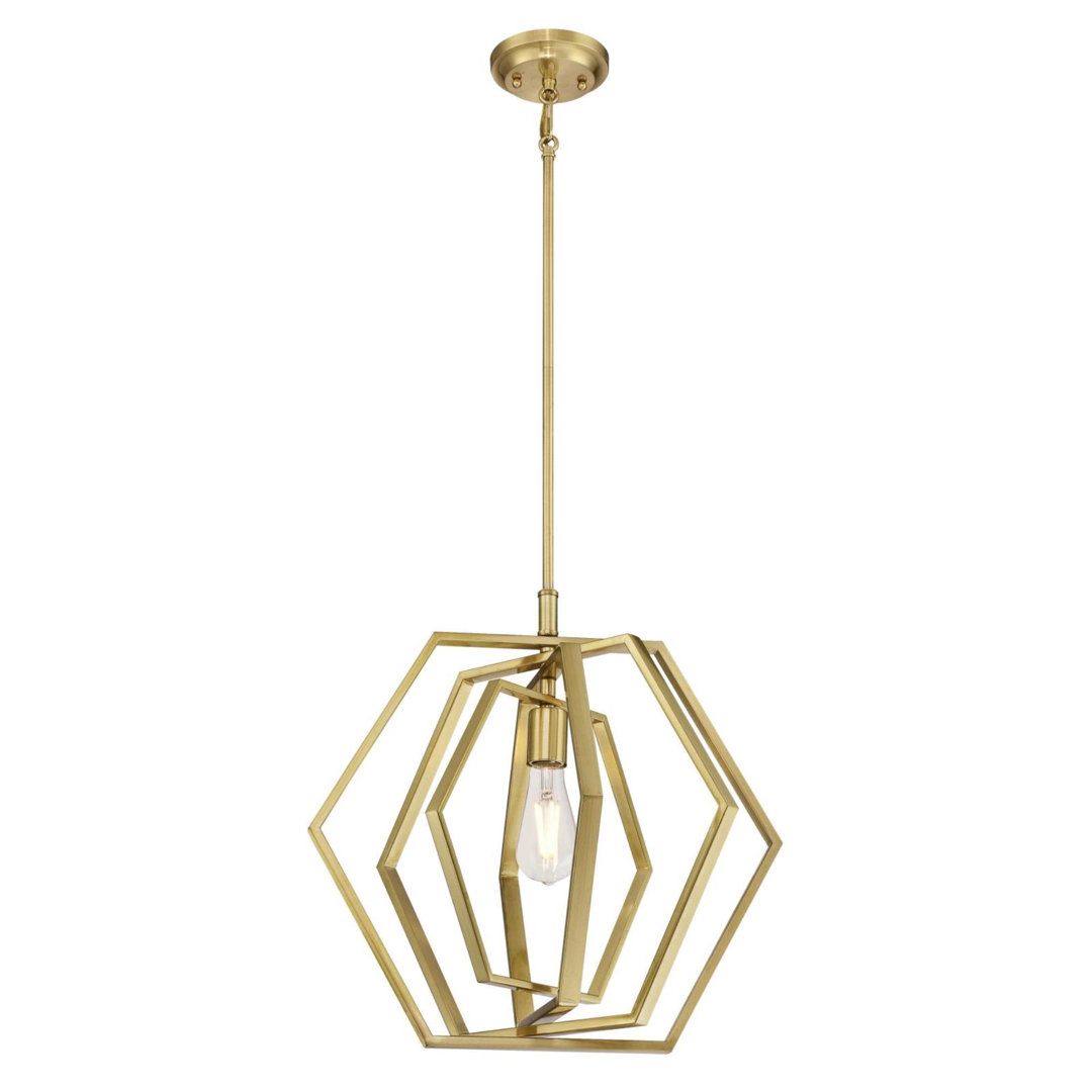  1 - Light Single Geometric Pendant Westinghouse Lighting 