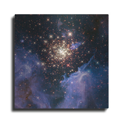  'Start Cluster Ngc 3603' by NASA's Hubble Space Telescope Metal Wall Art