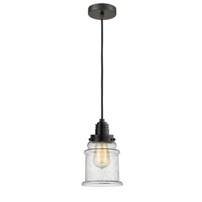 Luminaire suspendu en forme de cloche à 1 lumière Cecil