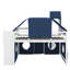 Lit mezzanine double avec tente et tour-237605081