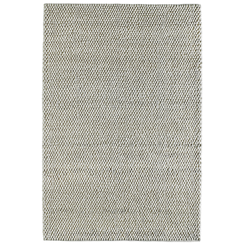 Loft Geometric Handmade Area Rug, Rectangular 80 x 150cm, Ivory
