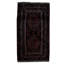 Hand-Knotted High-Quality Black/Red Area Rug