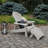Anette Plastic Folding Adirondack Chair with Ottoman-867373342