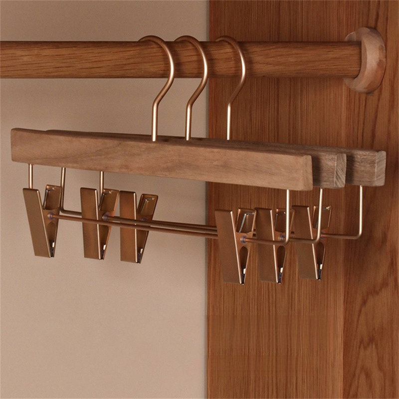 Cintre pour pantalons en bois massif de qualité supérieure, 15