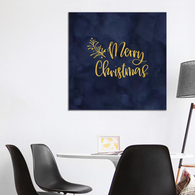 All That Glitters For Christmas IV-Merry Christmas by Tara Reed - Wrapped Canvas Print