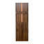 70,41 "H vitrine avec tablette à 4 niveaux et 2 portes en verre pour le bureau de la cuisine, salle à manger H, armoire, tablette, portes, cuisine, salon, garde-manger-416968646