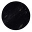 12 po Table de bout ronde avec plateau moderne, table d'appoint de salon, noir / brun