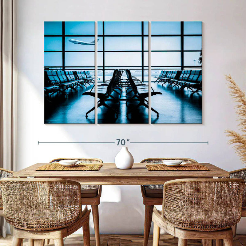 Mehar Airplane From Lounge, 42" H x 65" W