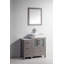 Ensemble de meuble-lavabo sur pied 36 po avec plateau en marbre et miroir assortis Ravenna-23188978