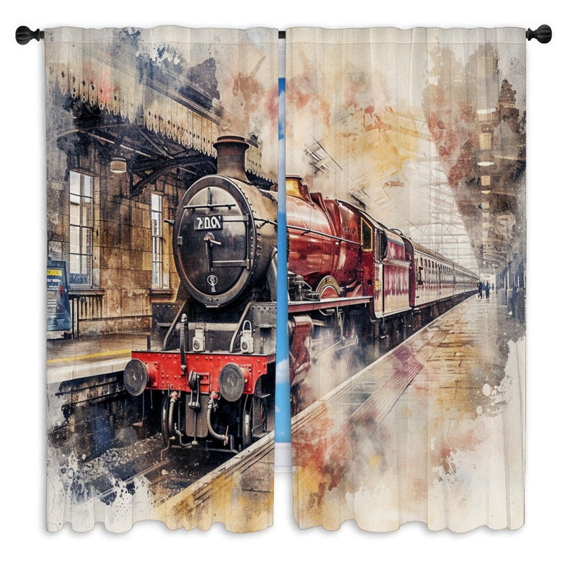 Kendrya Room Darkening Curtain Pair, 20" W x 61" L