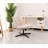 Fabric Upholstered Vanity Home Chair without Wheels and Arms for Computer Tasks