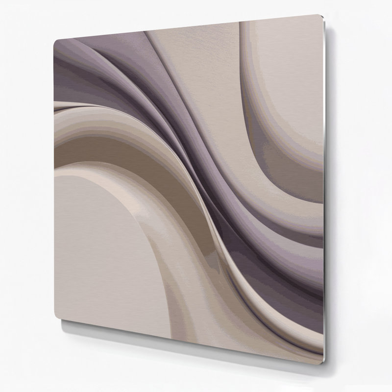 Minimalisme 84, art mural gris en métal, H 32 po x l 32 po