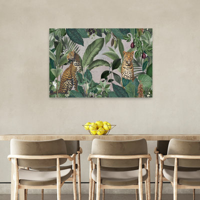 Contemporary Art Vintage Nature Tropical Art by Andrea Haase - Wrapped Canvas Print