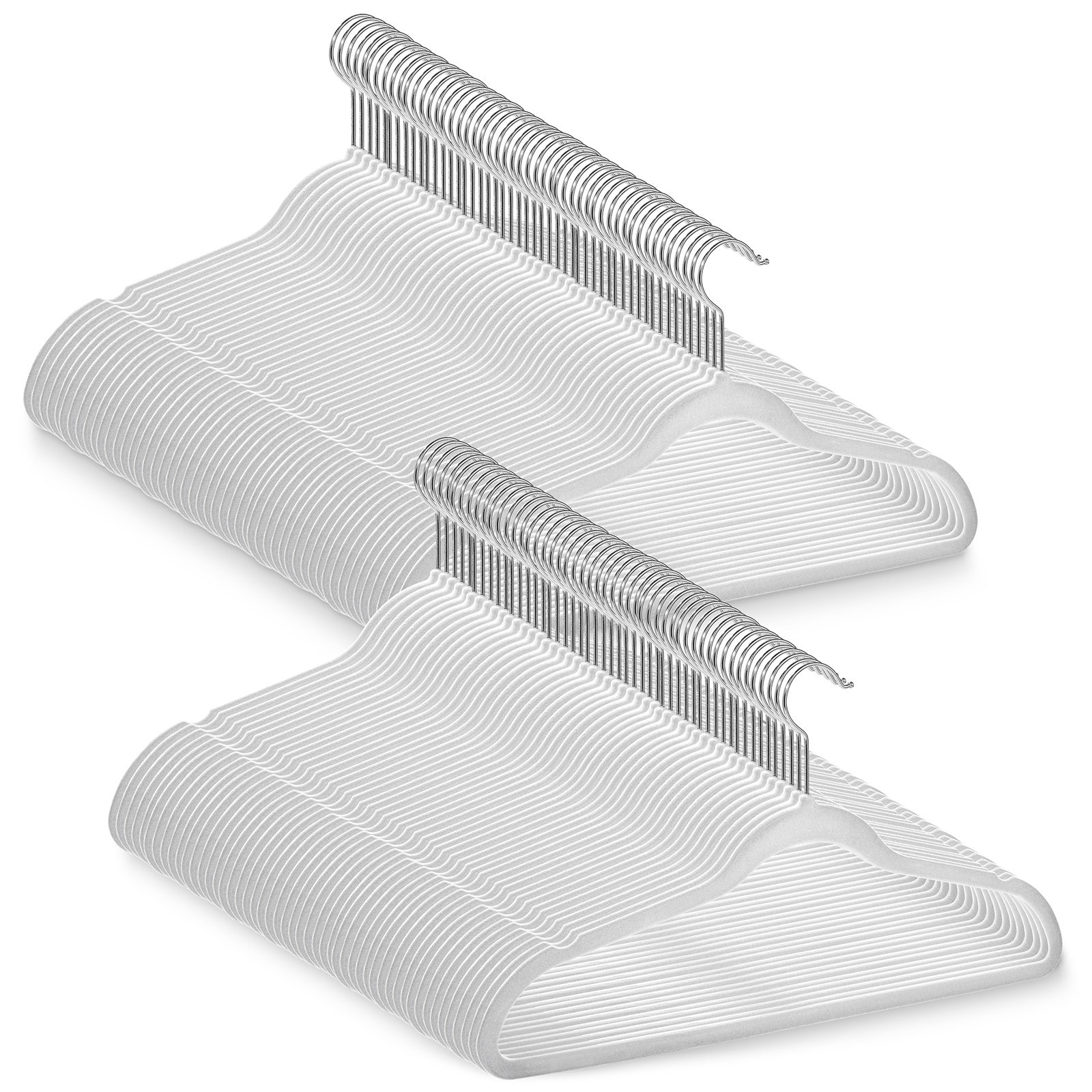 Velvet Non-slip Clothing Hangers, IVORY