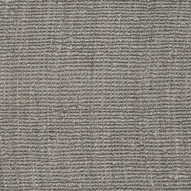 Tapis gris en jute / sisal tissé à plat à la main Alda, Rectangle 6 pi x 9 pi