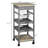 Mobile Rolling Kitchen Island Trolley Serving Cart with Drawer,Grey