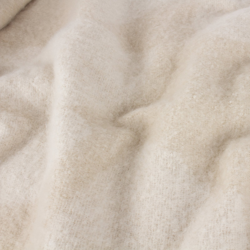 Satanta Hand Woven Throw Blanket, Natural