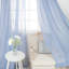 Gathered Linen-Textured Grommet Semi-Sheer Curtains (Set Of 2)-784242269-784242268