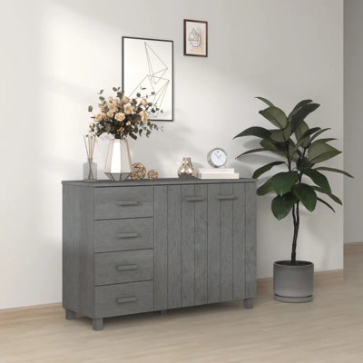 Hardev 113cm Solid Wood Sideboard