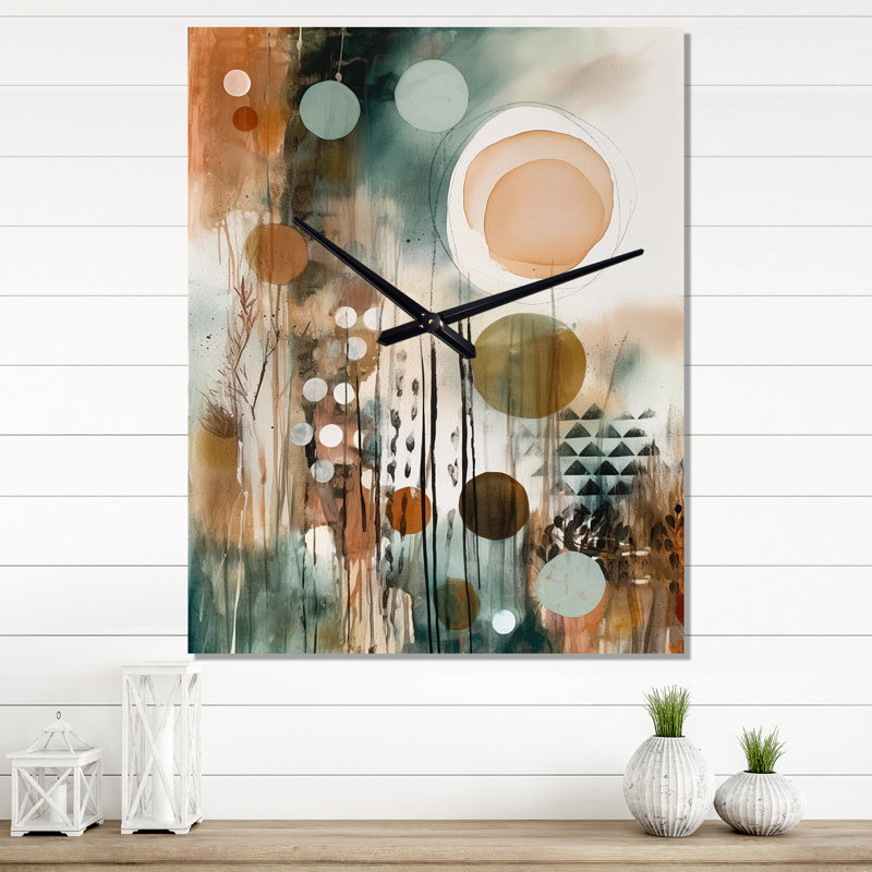 Jaseem - Horloge murale Boho, H 32 po x l 24 po x P 1 po
