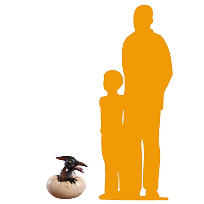 Pteranodon Dinosaur Egg Hatching Life Size Statue