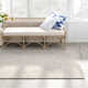 Linsly Geometric Hand Tufted Wool Ivory/Light Blue Area Rug
