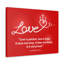 Love Is Patient 1 Corinthians 13:4 - Wrapped Canvas Print-773793029