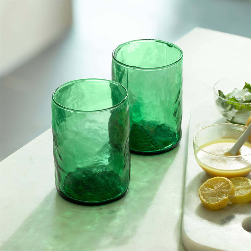Ensemble de 2 verres vert Midori vert