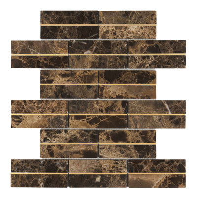 1" x 4" Brick Joint Mosaic Tile