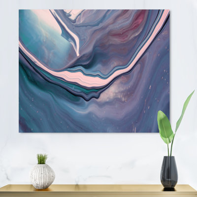 Reproduction d'art sur toile Luxury Luxury Marble Fluid Art X