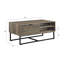 Homare Rustic Oak & Black Finish Coffee Table