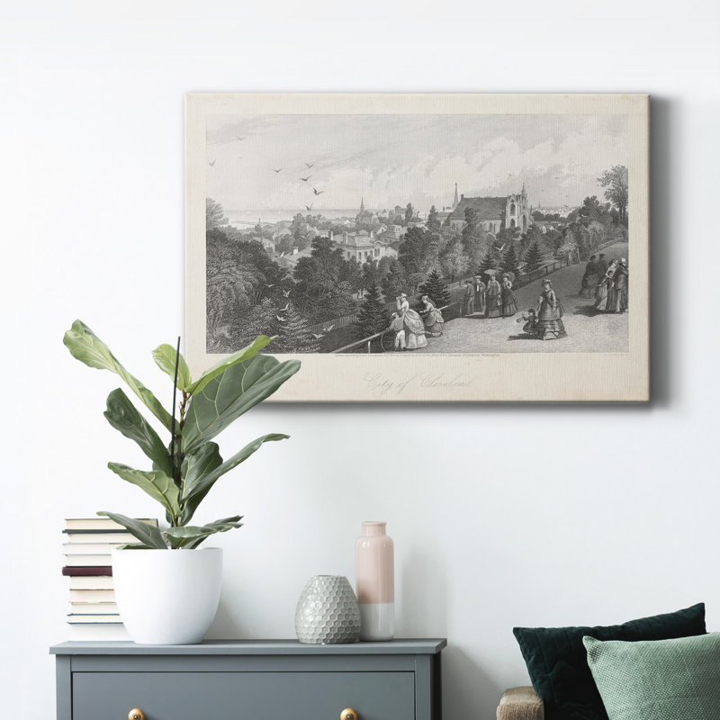 City of Cleveland - reproduction sur toile tendue, H 18 po x l 12 po x P 1 po