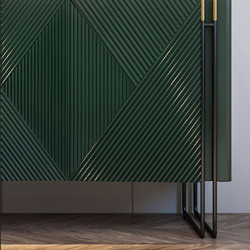 Rangement à chaussures de luxe italien léger, Vert, H 33,46 po x l 47,24 po x P 15,75 po