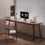 Bureau rectangulaire en bois de noyer clair 55,12 po-109514303