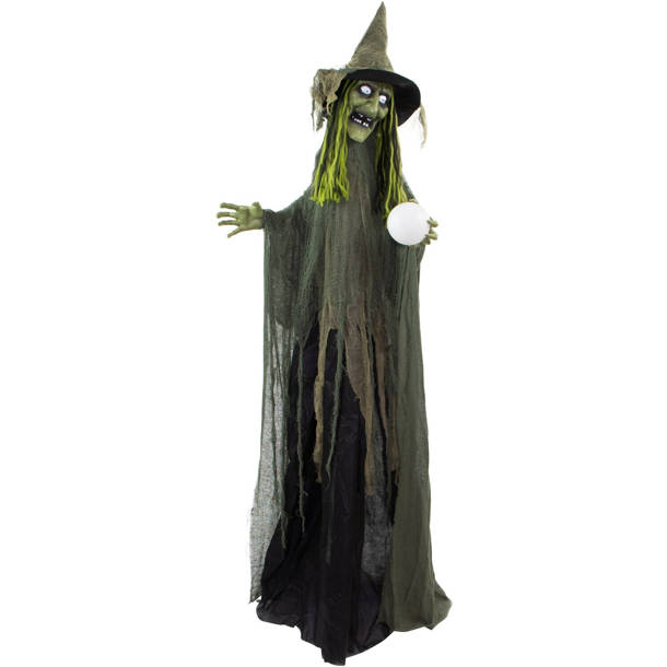 The Holiday Aisle® Life-Size Animatronic Witches Figurine & Reviews ...