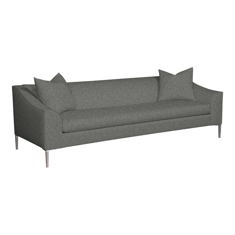 Tess Bench Seat Sofa, Ian Pewter 100% Polyester