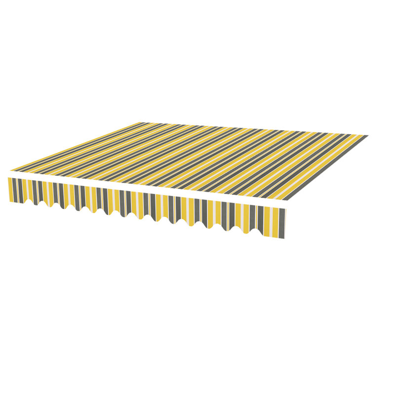 Dowagiac Replacement Fabric for 4.5m W x 3m D Awning, Yellow-Stripe