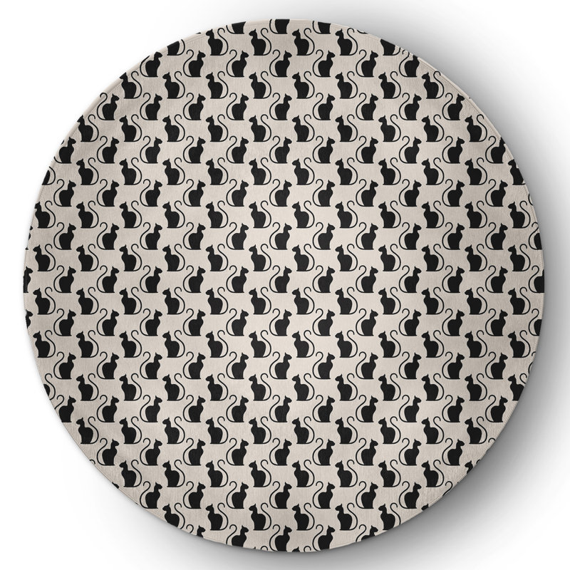 David-Nelson Chenille Indoor Rug, Round 5'