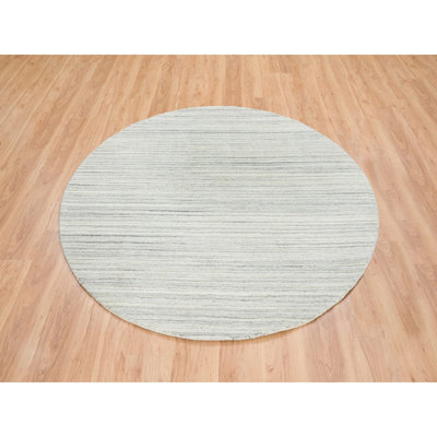 Virtus One-of-a-Kind 6'1" New Age Round Area Rug in Ivory