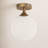 Nedra Glass Semi Flush Mount-66310672