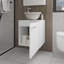 Meuble-lavabo blanc avec lavabo intégré-522099842