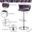 Christal Height Adjustable Swivel Bar Stool-1574298157-1574298133
