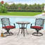 Chaise de patio pivotante avec coussin