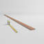 WM52 - Americraft Crown Solid Hardwood Moulding, 2 1/4"H x 1 1 5/8"P x 2 3/4"F x 96"L, Stain Grade Cherry-96930254